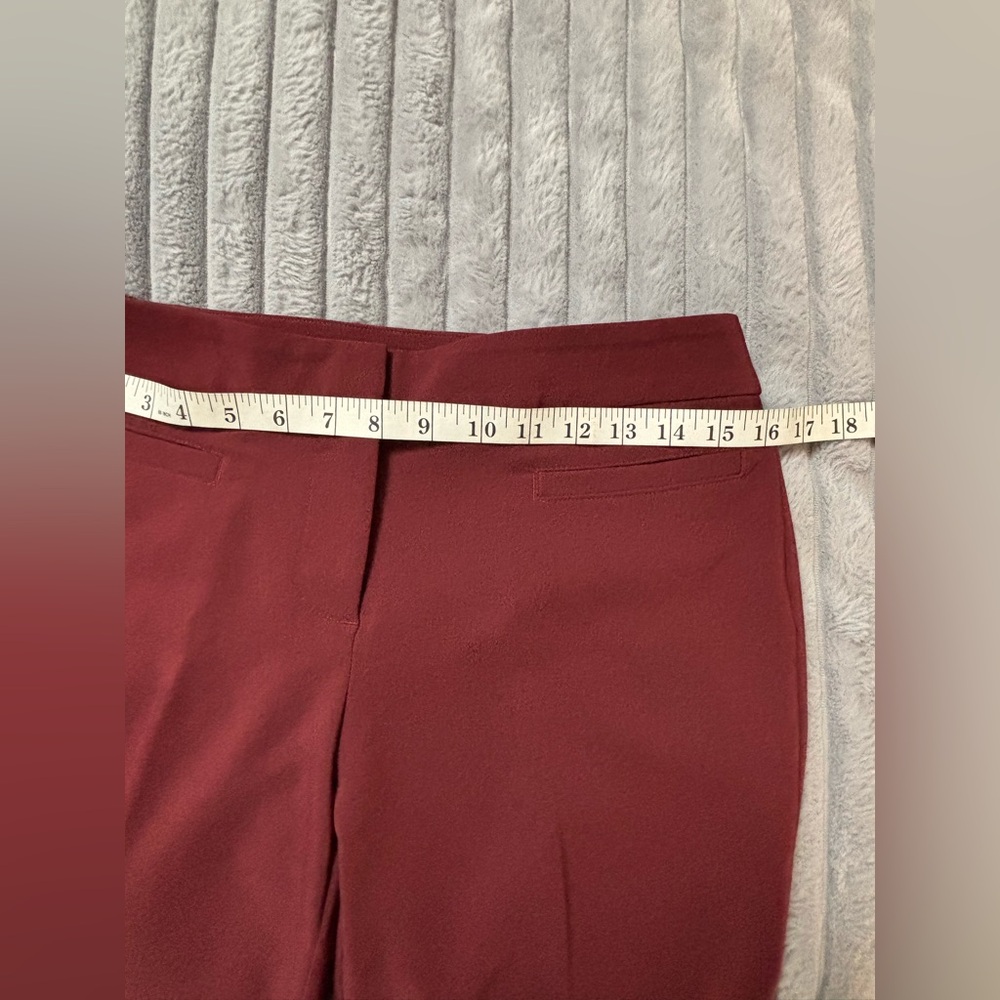 Elegant Burgundy Women's Pants - Picture 7 of 9
